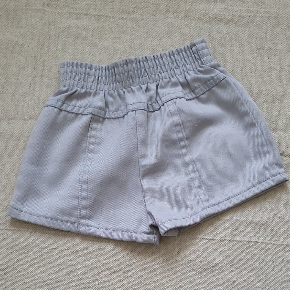 Vintage JCPenney Stylish Gray Elastic Waist Toddler Shorts